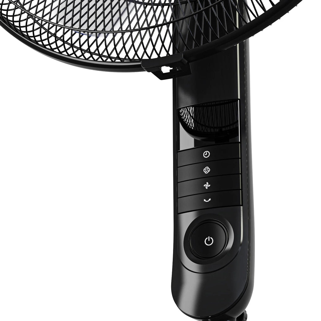 16" Pedestal Fan with 4 Fan Modes and Remote Control - Black