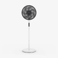 AirFlo™ Slim 43" Hybrid Pedestal Fan - Ultra- Quiet Air Circulator - White/Black