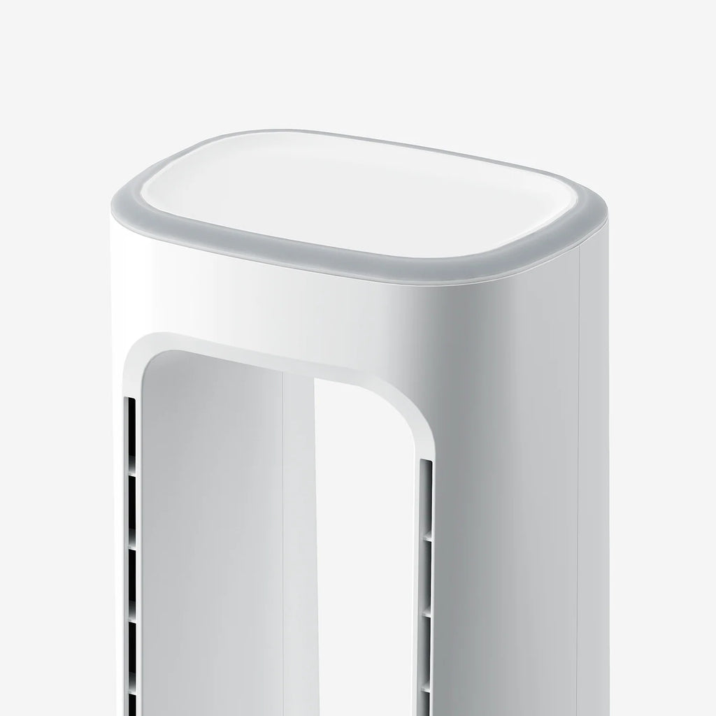 OmniAir 41" Premium Bladeless Tower Fan and Air Purifier - White